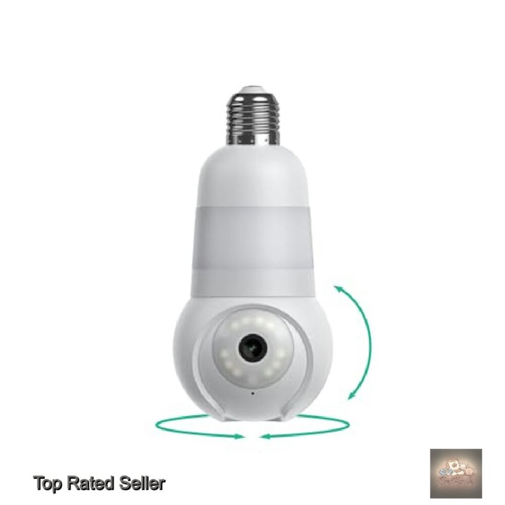Light Bulb Security Camera Wireless Outdoor Indoo… - image 2